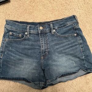 Banana Republic Blue Jean Shorts with Cuffed Hem